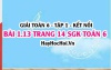 Bài 1.13 SGK Toán 6 tập 1 Kết nối tri thức